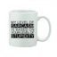 Generic Printed Ceramic Coffee Mug - 1 Pieces, White, 11oz