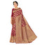 Generic Women's Banarasi Silk Saree (Maroon,5-6 Mtrs)