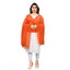 Generic Women's Cotton Silk Strips Printed Dupatta (Orange, Length:2-2.4 mtr)