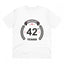 Generic Men's PC Cotton 42nd Anniversary Printed T Shirt (Color: White, Thread Count: 180GSM)
