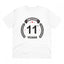 Generic Men's PC Cotton 11th Anniversary Printed T Shirt (Color: White, Thread Count: 180GSM)