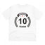 Generic Men's PC Cotton 10th Anniversary Printed T Shirt (Color: White, Thread Count: 180GSM)