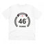 Generic Men's PC Cotton 46th Anniversary Printed T Shirt (Color: White, Thread Count: 180GSM)