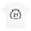 Generic Men's PC Cotton 21st Anniversary Printed T Shirt (Color: White, Thread Count: 180GSM)