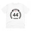 Generic Men's PC Cotton 44th Anniversary Printed T Shirt (Color: White, Thread Count: 180GSM)