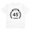 Generic Men's PC Cotton 45th Anniversary Printed T Shirt (Color: White, Thread Count: 180GSM)