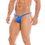 Generic Men's Cotton Spandex Comfy Thong Brief Underwear (Blue)