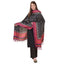 Generic Women's Art Silk Printed Dupatta (Black, Length: 2.25 to 2.50 Mtr)