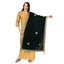 Generic Women's Velvet Gotta Patti Dupatta (Green, Length: 2.25 to 2.50 Mtr)