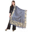 Generic Women's Art Silk Printed Dupatta (Blue, Length: 2.25 to 2.50 Mtr)