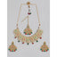 Generic Women's Rose Gold Plated Alloy Necklace & Earings Set (Light Green)