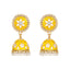 Generic Women's Rose Gold Plated Alloy Earrings (Yellow)