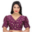 Generic Women's Jimmy Choo Embroidery Readymade Blouse (Purple, Size: Free Size)