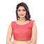 Generic Women's Satin Embroidery Readymade Blouse (Pink, Size: Free Size)
