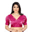 Generic Women's Organza Plain Readymade Blouse (Pink, Size: Free Size)