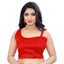 Generic Women's Satin Satin Readymade Blouse (Red, Size: Free Size)
