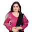 Generic Women's Organza Plain Readymade Blouse (Pink, Size: Free Size)