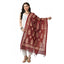 Generic Women's Cotton Printed Dupatta (Maroon, Length: Free Size)