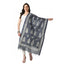 Generic Women's Cotton Printed Dupatta (Grey, Length: Free Size)