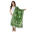 Generic Women's Cotton Printed Dupatta (Green, Length: Free Size)