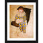 Generic Paul in a Clown Suit 1924 Painting With Wood Photo Frame (Multicolor)