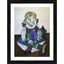 Generic Maya with her Doll 1938 Painting With Wood Photo Frame (Multicolor)