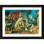 Generic Mediterranean Landscape 1953 Painting With Wood Photo Frame (Multicolor)