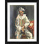 Generic Pierrot 1918 Painting With Wood Photo Frame (Multicolor)