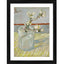 Generic Sprig of Flowering Almond in a Glass 1888 Painting With Wood Photo Frame (Multicolor)