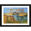 Generic The Langlois Bridge at Arles 1888 Painting With Wood Photo Frame (Multicolor)