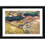 Generic Landscape with Rabbits 1889 Painting With Wood Photo Frame (Multicolor)