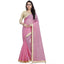 Generic Women's Cotton Silk Checkered Saree With Unstitched Blouse 5.5Mtr (Multicolor)