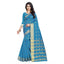 Generic Women's Silk Blend Woven Saree With Unstitched Blouse 5.5Mtr (Light Green)
