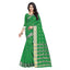 Generic Women's Silk Blend Woven Saree With Unstitched Blouse 5.5Mtr (Green)
