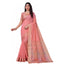 Generic Women's Silk Blend Woven Saree With Unstitched Blouse 5.5Mtr (Pink)
