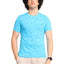 Generic Men's Casual Cotton Printed Round Neck Half Sleeve T-Shirt (Skyblue)