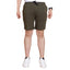 Generic Men's Casual Cotton Striped Above knee Shorts (Olive)