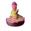 Generic Laddu Gopal Tharad Dress Size: 0 To 6 (Pink-Yellow)