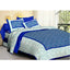 Generic Cotton Printed Queen Size Bedsheet With 2 Pillow Covers (Blue, 90x100 Inch)