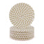 Generic Cotton Rope Drink Coasters 6 Pcs Set (Beige White)