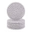Generic Cotton Rope Drink Coasters 6 Pcs Set (Grey White)