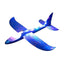 Generic Plastic 3D Throw Foam Plane Aeroplane Gliders, Flying Aircraft Pack Of 1 (Multicolor )