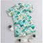 Generic Boy's Lycra Blend Printed Short Sleeve Shirt and Shorts Set (MultiColor)