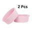 Generic Cotton 2 Pcs Oval Basket Storage Basket For Clothes (Pink)