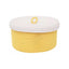 Generic Cotton Box White Lid Inch Pack of 1 Storage Basket For Clothes (Yellow)