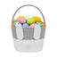 Generic Cotton Toy Bucket Pack of 1 Storage Basket For Clothes (Grey)