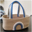 Generic Cotton Rainbow Basket Pack of 1 Storage Basket For Clothes (Multicolor)
