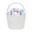 Generic Cotton Ear Toys Bucket Pack of 1 Storage Basket For Clothes (White)