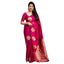 Generic Women's Silk Printed Saree With Unstitched Blouse 5.5Mtr (Pink)