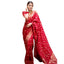 Generic Women's Silk Printed Saree With Unstitched Blouse 5.5Mtr (Red)